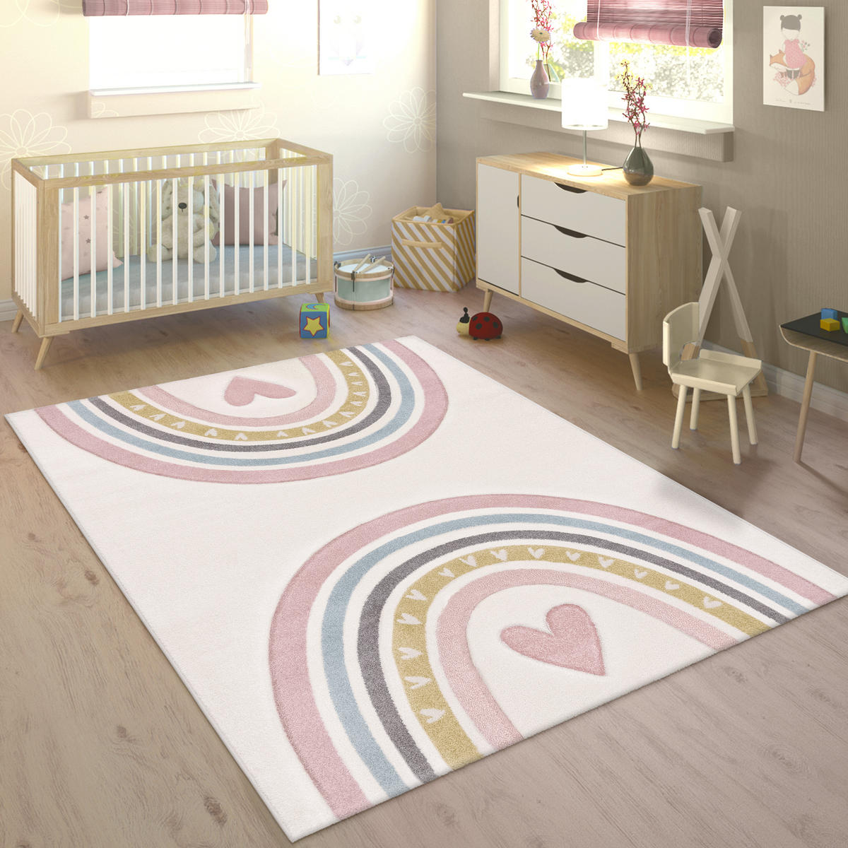 KINDERTEPPICH 160/230 cm Cosmo 351 - Pink, Textil (160/230cm) - Paco Home