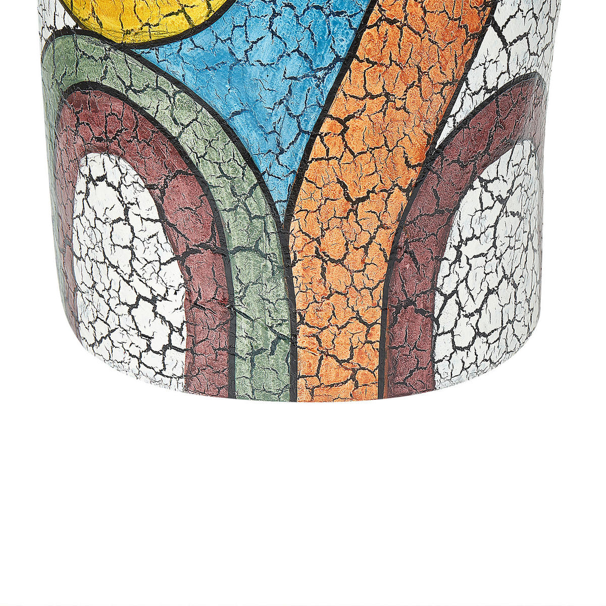 DEKOVASE Terrakotta bunt Putrajaya - Multicolor, Stein (38cm) - Beliani
