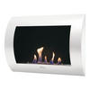 BIOETHANOL-KAMIN Weiß Wandmodell inklusive 1 L Brennblock - Weiß, Metall (60/45/14cm) - Purline