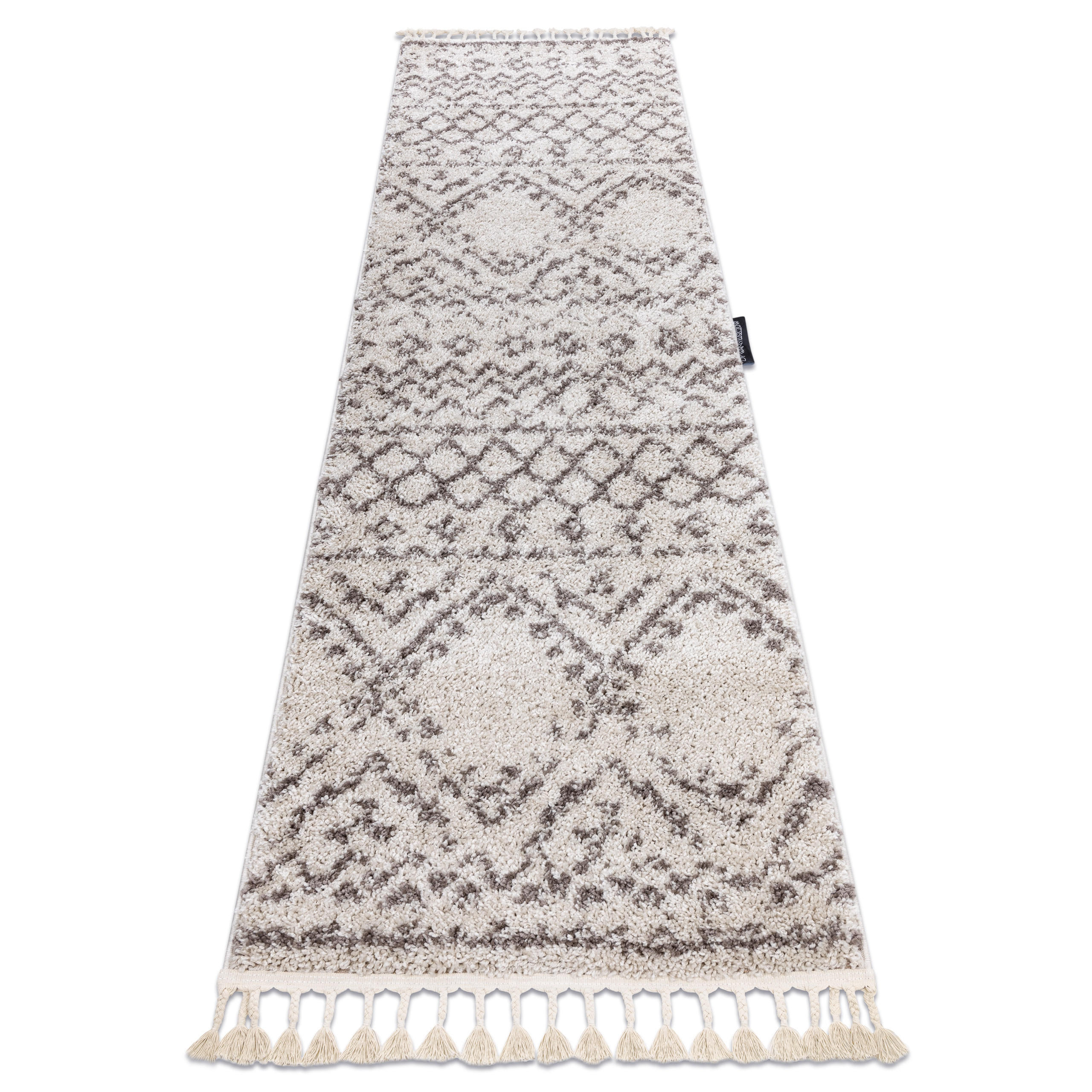 rugsX BĚHOUN BERBER RABAT, krémovýová - střapce, do kuchyně, předsíně, chodby, haly 70/300 cm