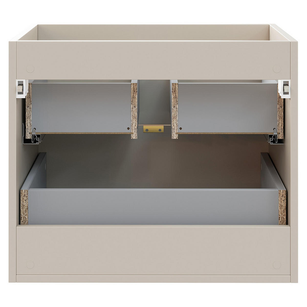 WASCHTISCH Durango-56 - Beige, Holzwerkstoff (61/52/46cm) - Lomado