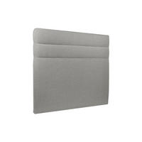 KOPFTEIL Modell Linien – Grauer Bouclé-Stoff 140 cm - Beige/Grau, Holz (140/120/10cm) - Sommeil de Plomb