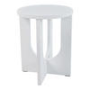 ODKLÁDACÍ STOLEK Kysdajore - bílá, kompozitní dřevo (40/40/50cm) - [en.casa]