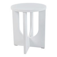 ODKLÁDACÍ STOLEK Kysdajore - bílá, kompozitní dřevo (40/40/50cm) - [en.casa]