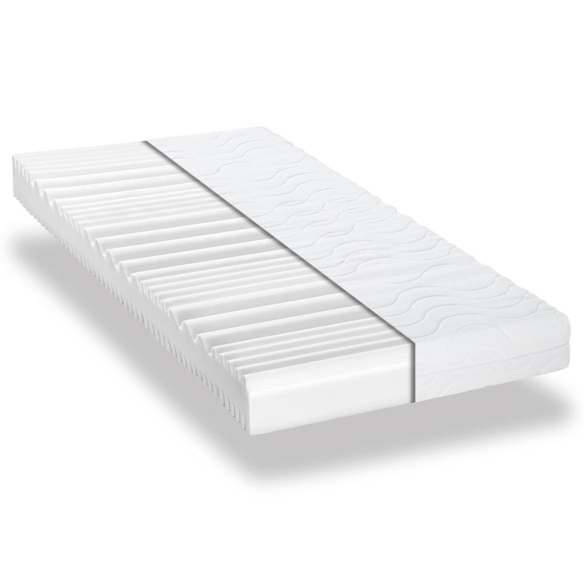 KALTSCHAUMMATRATZE Premium 90x200 cm - Weiß, Textil (90/200cm) - CloudComfort