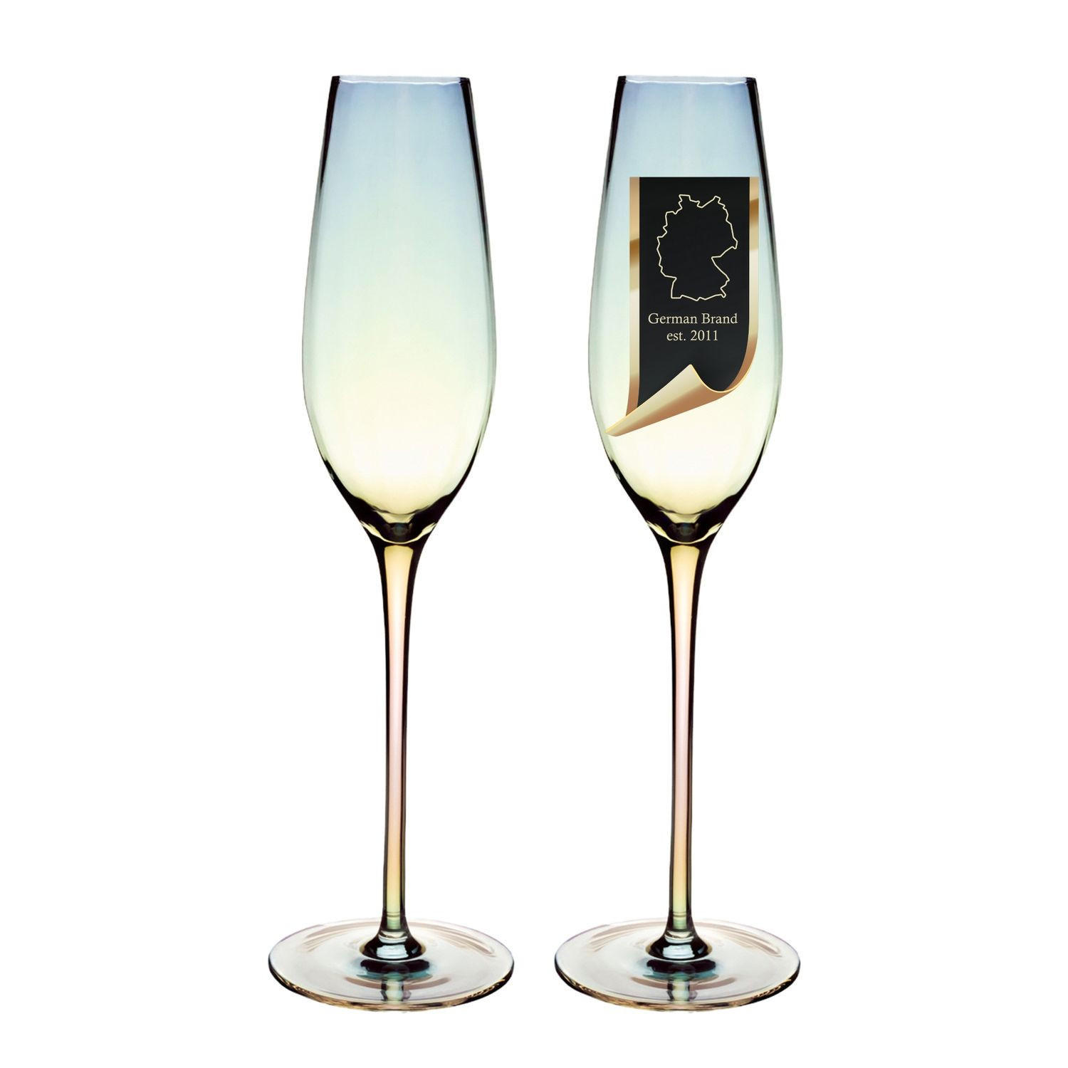 Intirilife Sektglas-Set Transparent