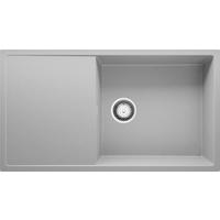 SPÜLBECKEN Ibiza, 2-er set Grau 90/50 cm 1 Becken + Ablauf-Set ab 60er Unterschrank - Chromfarben/Grau, Kunststoff (90/19/50cm) - Primagran