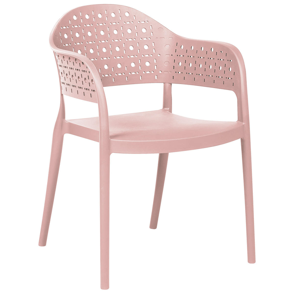 STUHL 4er-Set Rosa Narino - Pink, Kunststoff (55/78/50cm) - Beliani