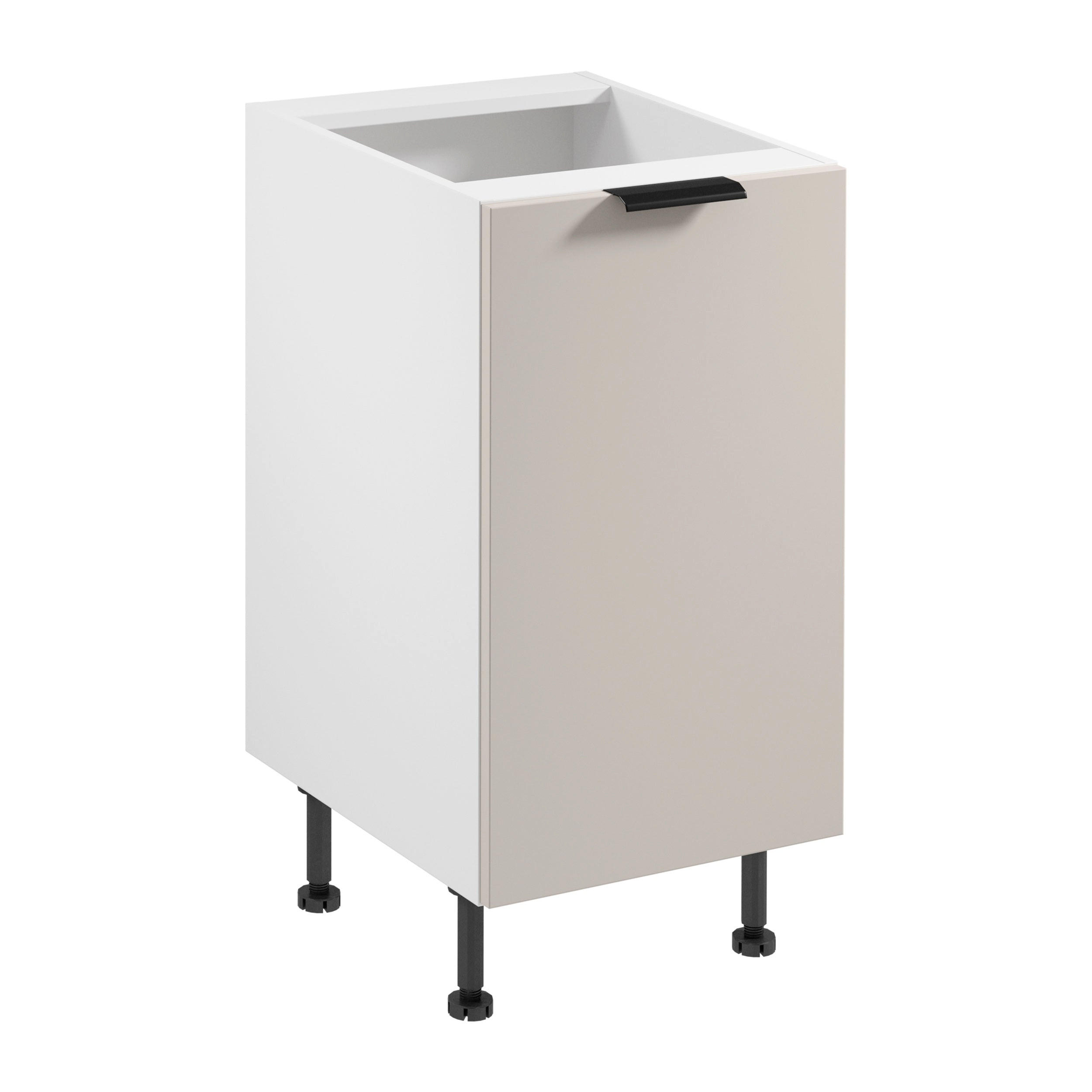 UNTERSCHRANK D45 P/L – Sorento Weiß Beige – Weiß / Beige - Beige/Weiß, Holzwerkstoff (45/87/52cm) - ROYAL24_MARKT