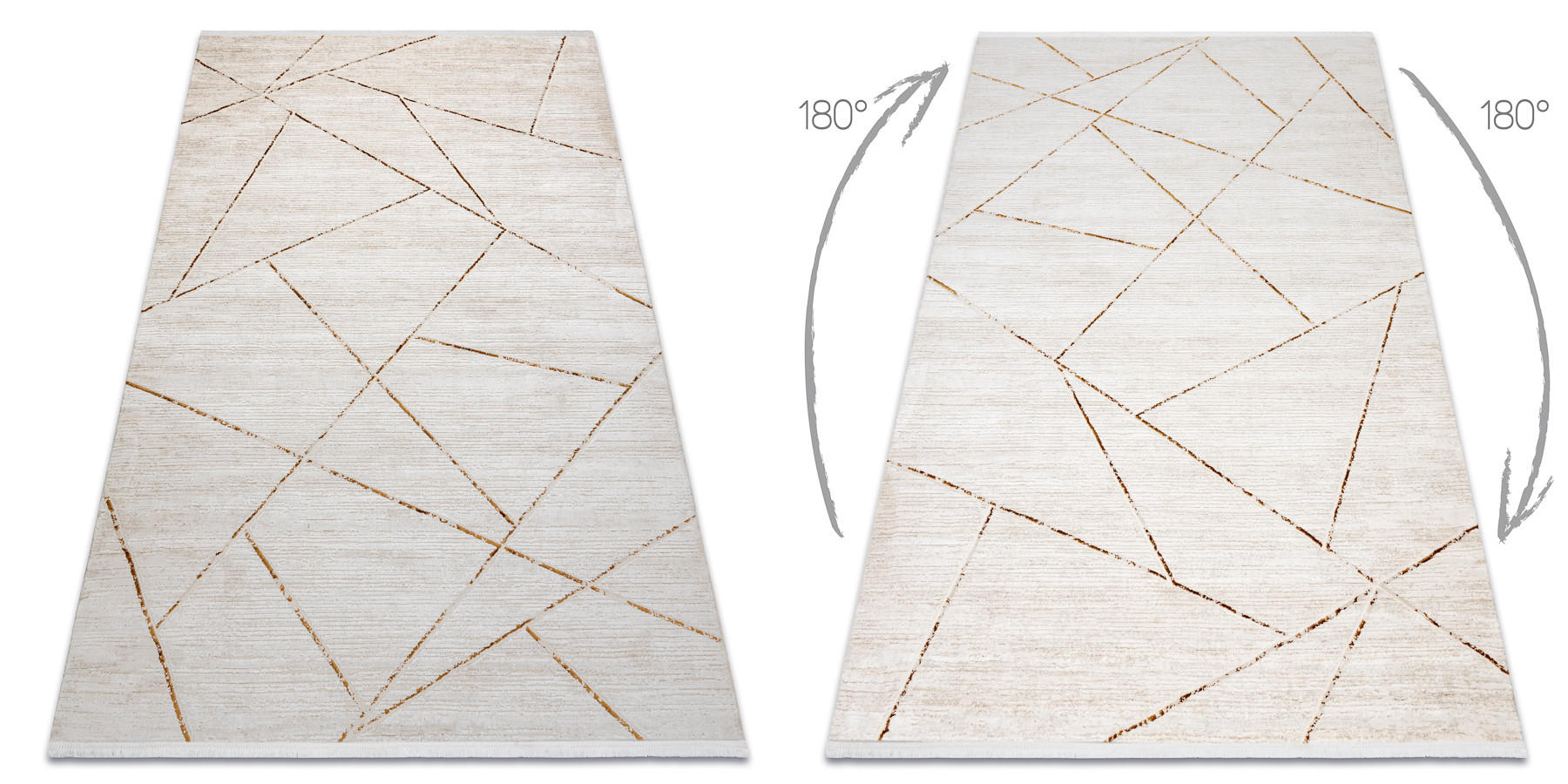 TEPPICH Duke 120/170 cm - Creme, Textil (120/170cm) - rugsX