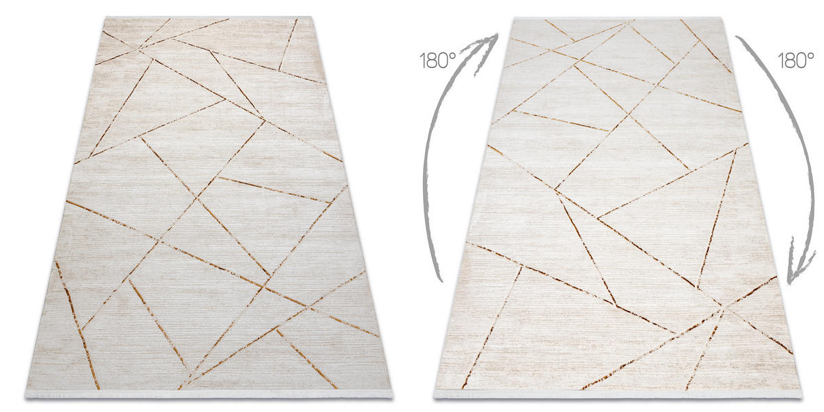TEPPICH Duke 120/170 cm - Creme, Textil (120/170cm) - rugsX