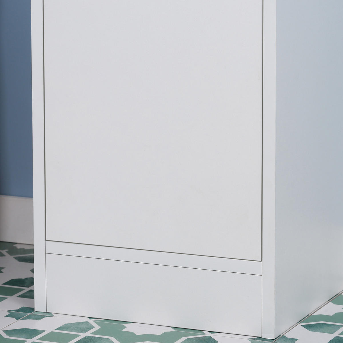 HOCHSCHRANK DE-12488 mit spiegel 30/28/170 cm Weiß - Weiß, Holzwerkstoff (28/170/30cm) - ComfortXL
