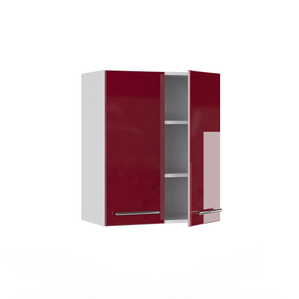 HÄNGESCHRANK Fame-Line Bordeaux Hochglanz 60 cm - Bordeaux/Weiß, Holzwerkstoff (60/72/34.1cm) - Vicco