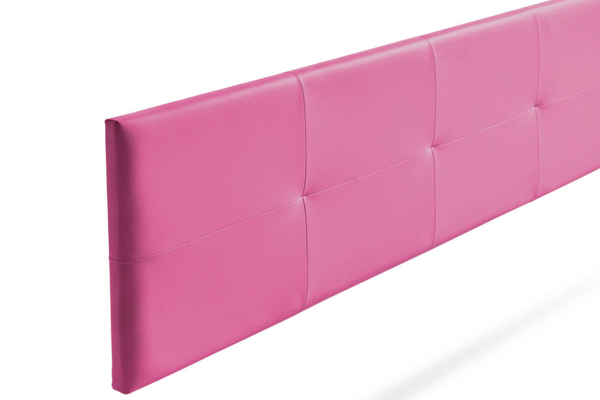 KOPFTEIL gepolstert ALTEA Kunstleder 100x50x5 cm - Rosa - Moonia - Pink, Holz (100/5/50cm)