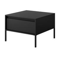 COUCHTISCH 68 cm mit Schublade Santori auf Beine, Schwarz - Schwarz, Holz (65/97/45cm) - Emporius