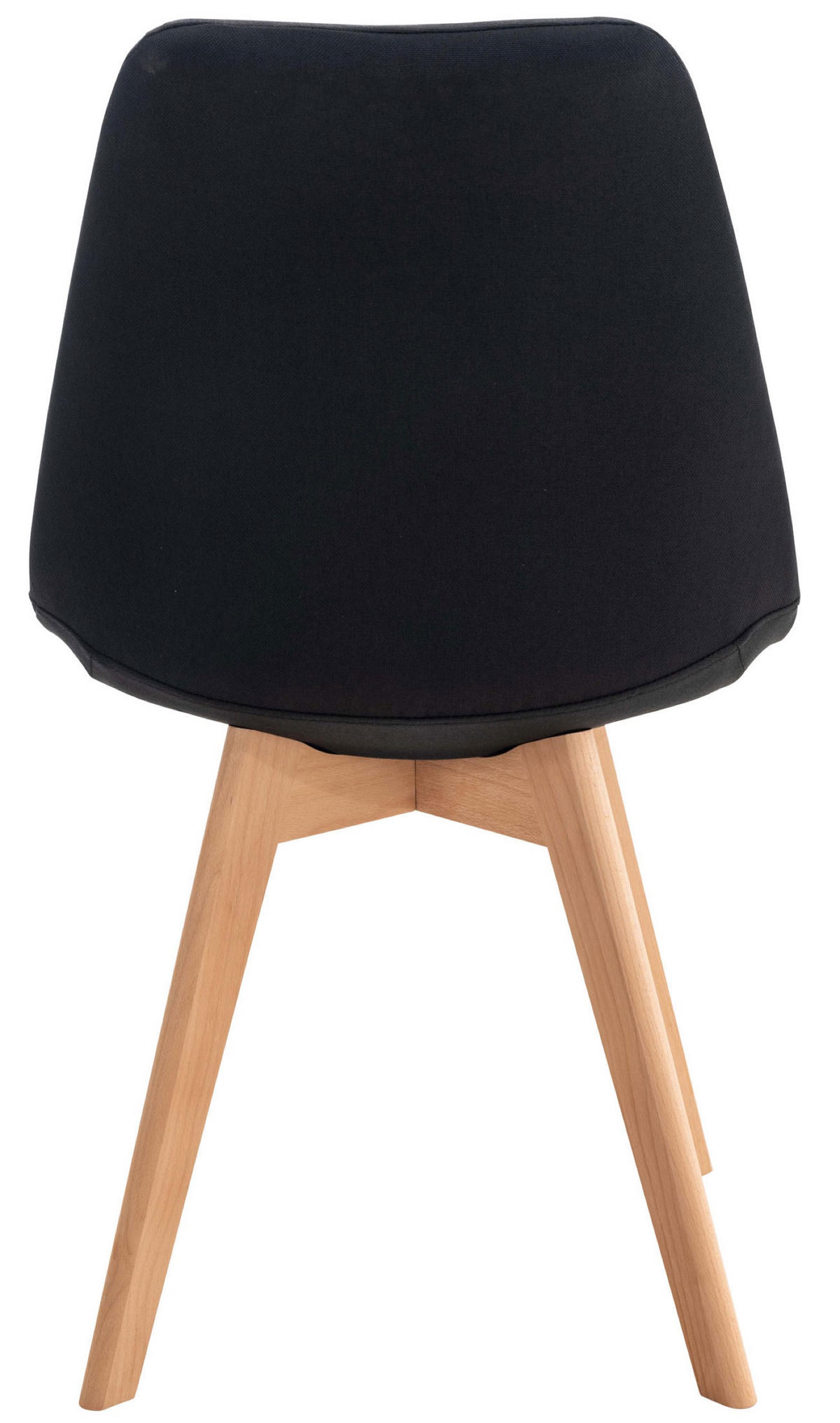 ESSZIMMERSTUHL Lines, Stoff schwarz - Schwarz/Naturfarben, Holz/Textil (49/83/50cm) - TPFLiving