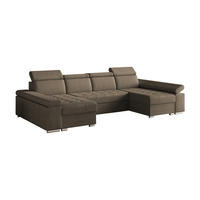 WOHNLANDSCHAFT - Ecksofa U - Luka U - Braun (Twist 06) - Braun, Holzwerkstoff (330/94/168cm) - Möblo