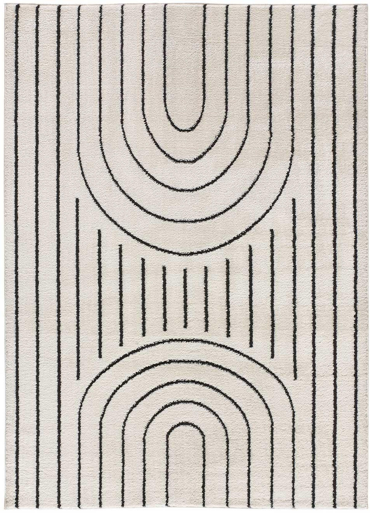 WEBTEPPICH Weiß Geprägt Blanche 120/170 cm - Weiß, Naturmaterialien/Textil (120/170cm) - Atticgo