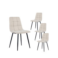 ESSZIMMERSTUHL Ailan Beige 43 cm x 88 cm 4er-Set - Beige, Textil (43/88/56cm) - Klast Home