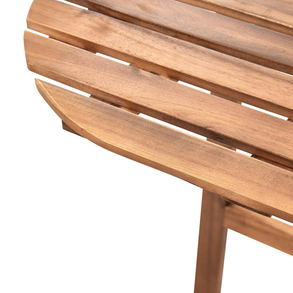 BISTROBORD 44/70 cm akaciaträ brunt Osigo - Brun, Trä (44/70/72cm) - Beliani