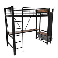 HOCHBETT mit LED und USB Schwarz 90x200 cm Metall - Schwarz, Metall (90/200cm) - SONNENH