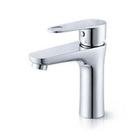 WASCHTISCHARMATUR Solari - Chrom Silber - Silberfarben, Keramik/Metall (4.5/14.3/10cm) - Akord
