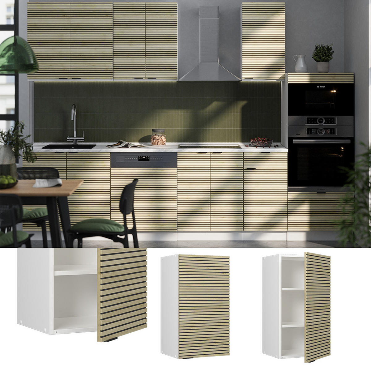 VĚŠÁK NA STĚNU Fame-Line Dubový panel - bílá/barva dubu, kompozitní dřevo (40/72/34.1cm) - Vicco