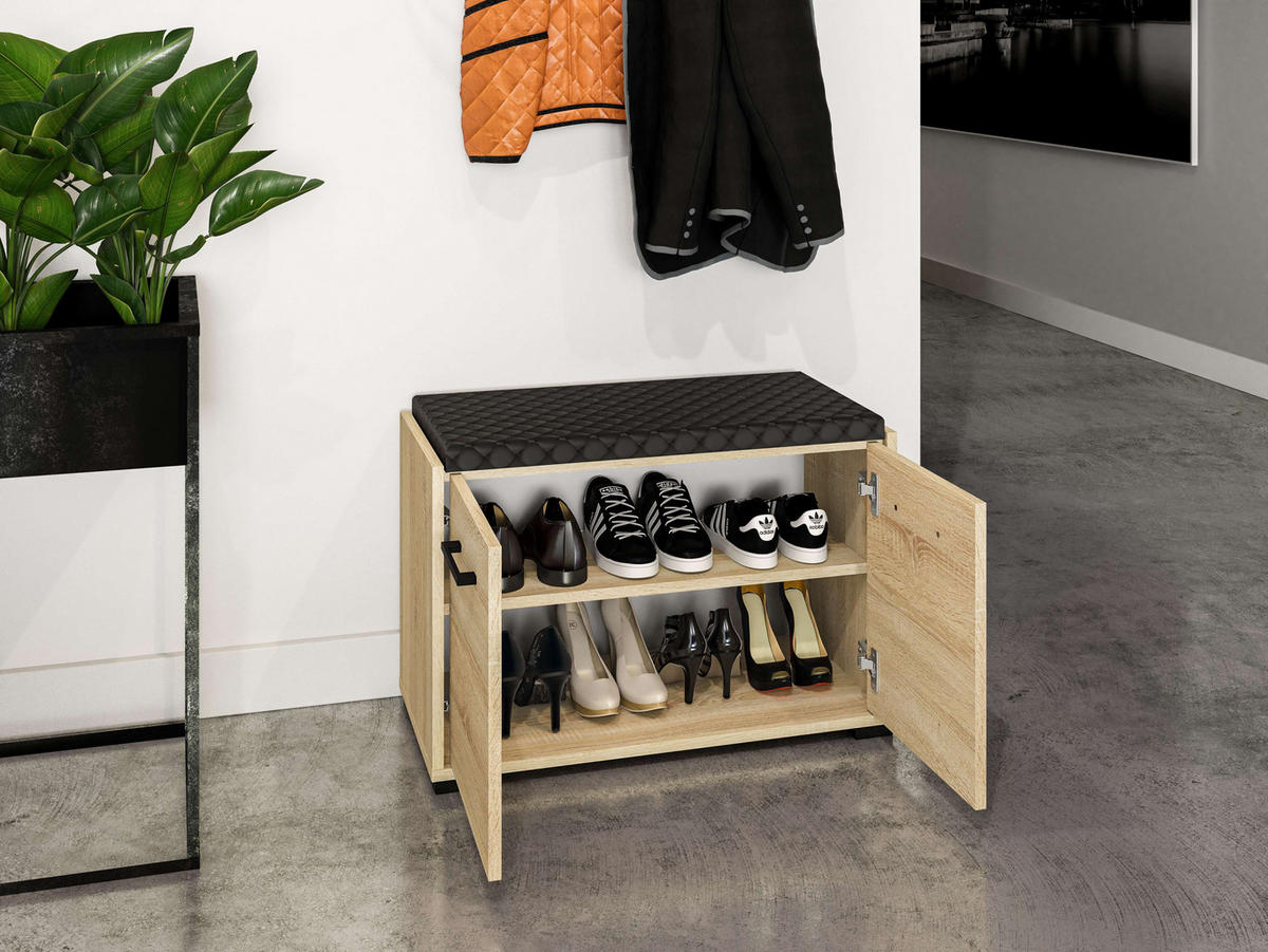 SCHUHSCHRANK – CARO 02 – 70 cm – Caro – Sonoma Eiche - Sonoma Eiche, Holzwerkstoff (70/48/34cm) - hi-markt