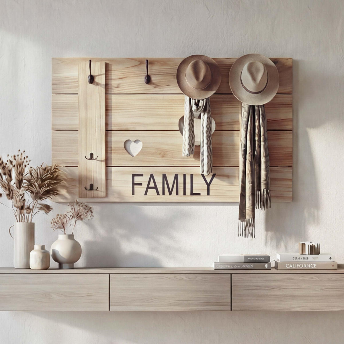 WANDGARDEROBE FAMILY SHABBY-LOOK Beige - Beige, Holz (90/60/3cm) - Jamb