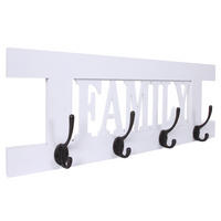 WANDGARDEROBE FAMILY SHABBY-LOOK Reinweiß - Weiß, Holz (60/21/2cm) - MCW