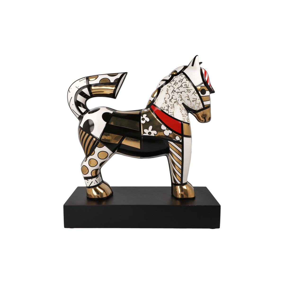 DEKOFIGUR Romero Britto - Golden Dancer, Pop Art, Porzellan, Bunt, 31 cm - Multicolor, Keramik (12.5/31/28cm) - Goebel