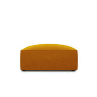 POUF Ruby aus Samt gelb - Gelb, Textil (93/40/93cm) - Micadoni