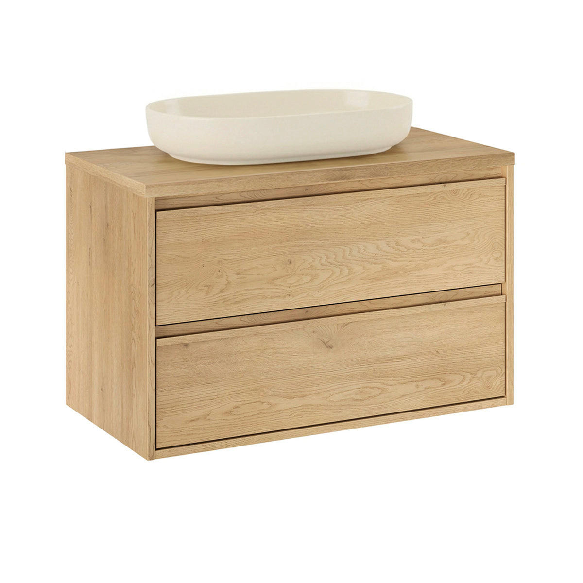 UMÝVADLO 80cm Edmé Drevo - hnedá, kompozitné drevo (80/52.2/46cm) - Petits-meubles