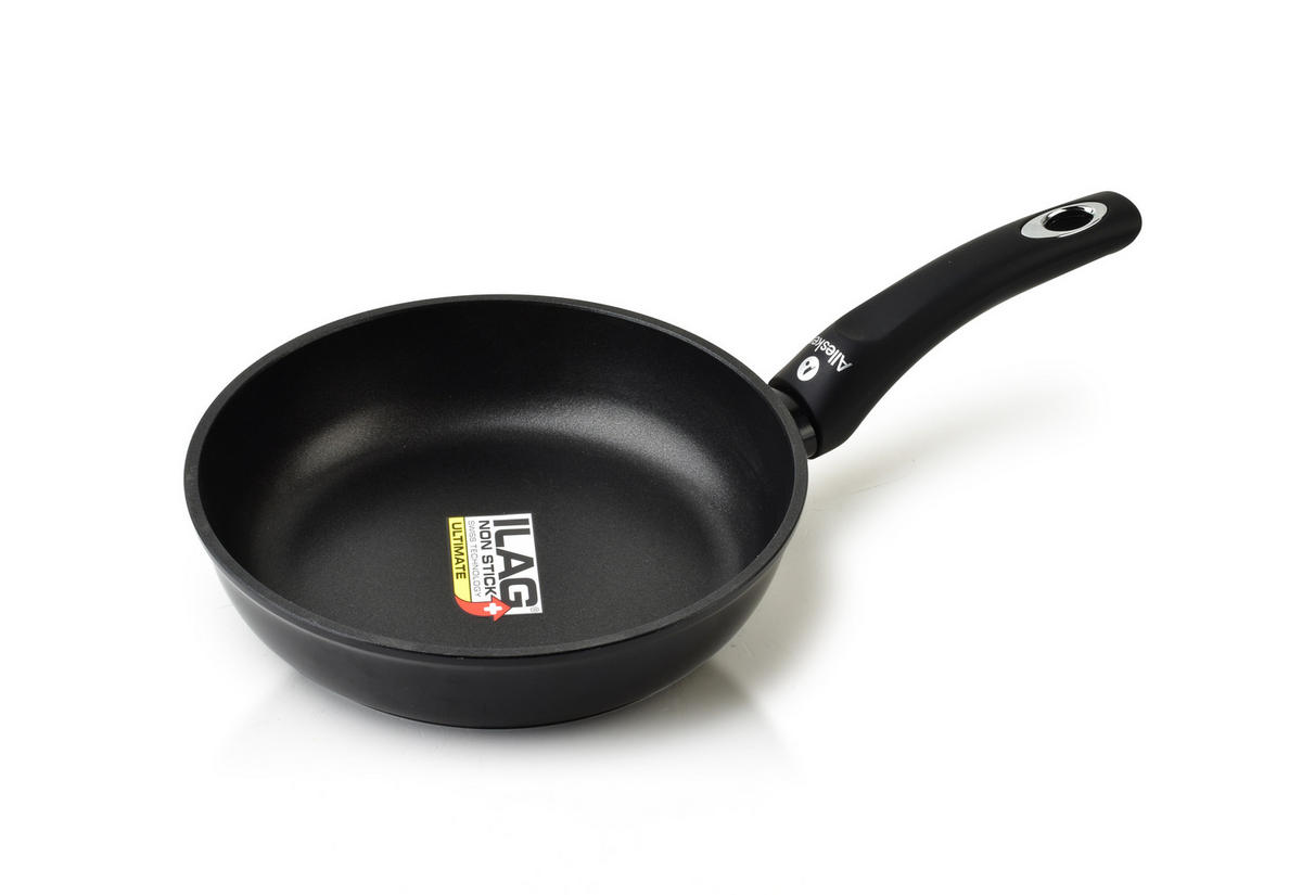 PFANNE Fennel Schwarz 20/36.5/4.5 cm Metall - Schwarz, Metall (20cm) - Mondex