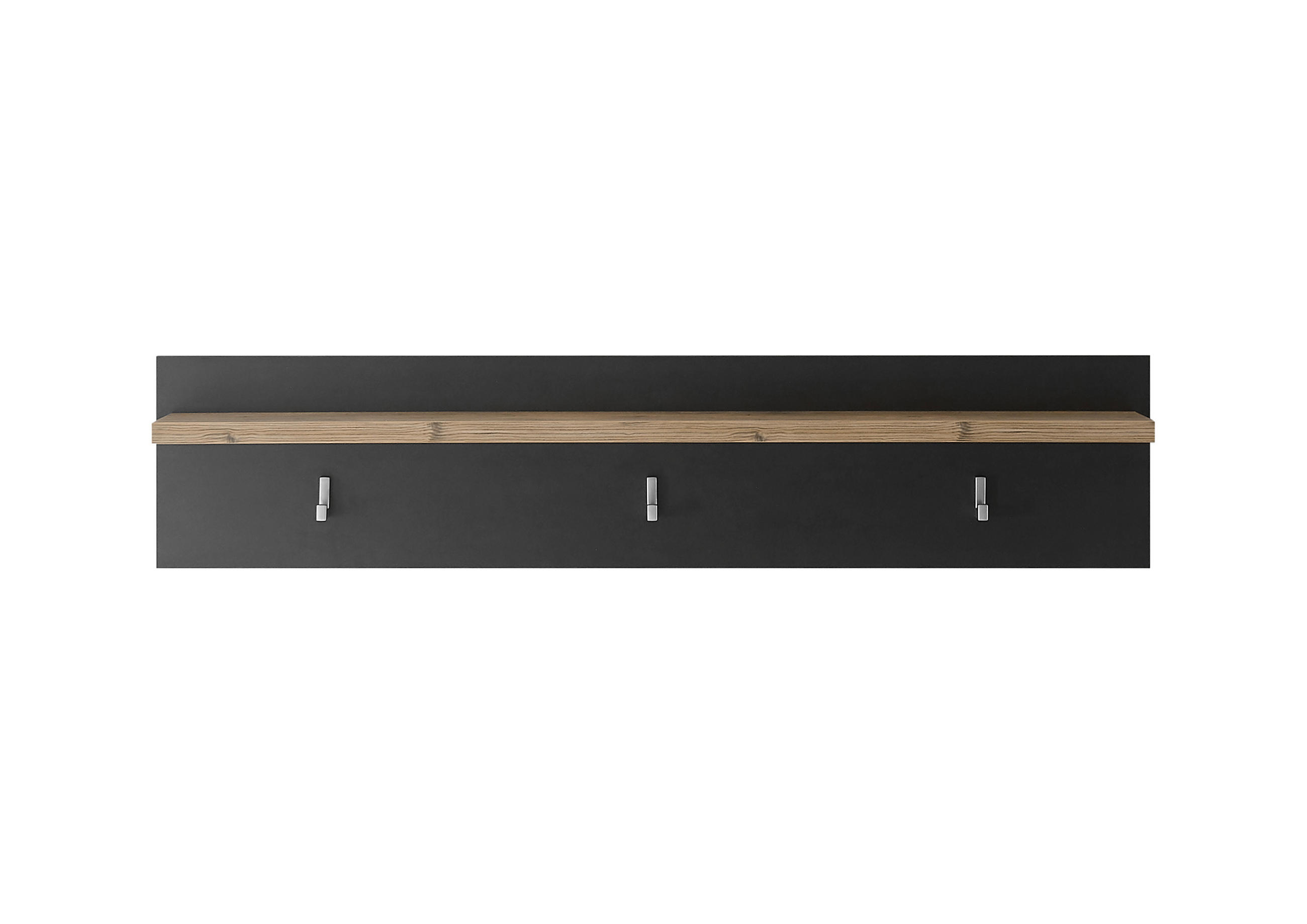 GARDEROBENPANEEL I11 Kastanie & Fresko 107/23/18 cm breit - Grau, Holzwerkstoff (107/23/18cm) - Livojo