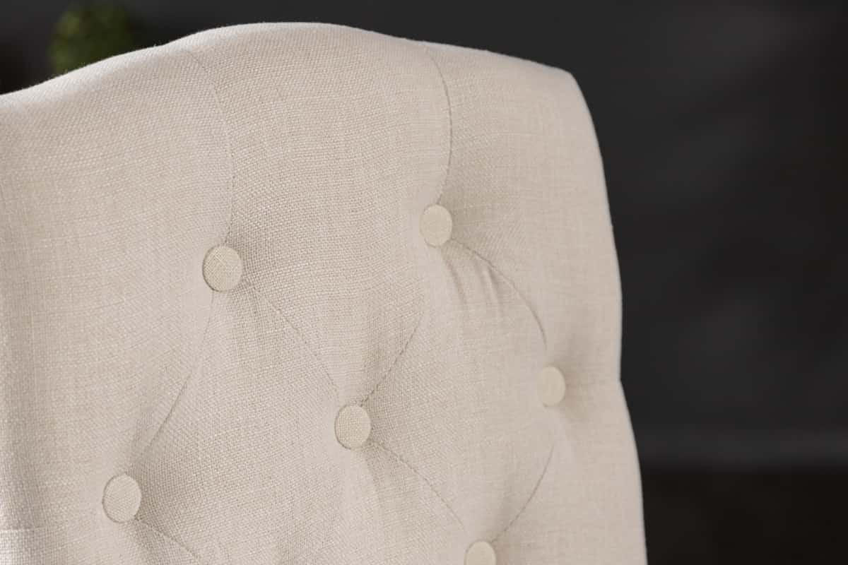 STUHL CASTLE Strukturstoff Beige 105 cm - Beige/Braun, Holz/Textil (46/104/62cm) - riess-ambiente