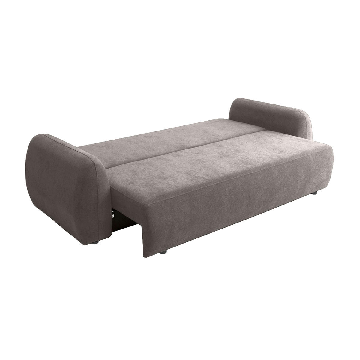 SOFA MUNDUK mit Schlaffunktion, Grau - Grau, Textil (250/98/100cm) - Fedve