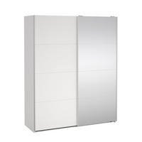 SCHIEBETÜRENSCHRANK, Bergamo, Weiß, Holzwerkstoff, 179 x 67 x 221 cm - Weiß, Holzwerkstoff (179/221/67cm) - ebuy24