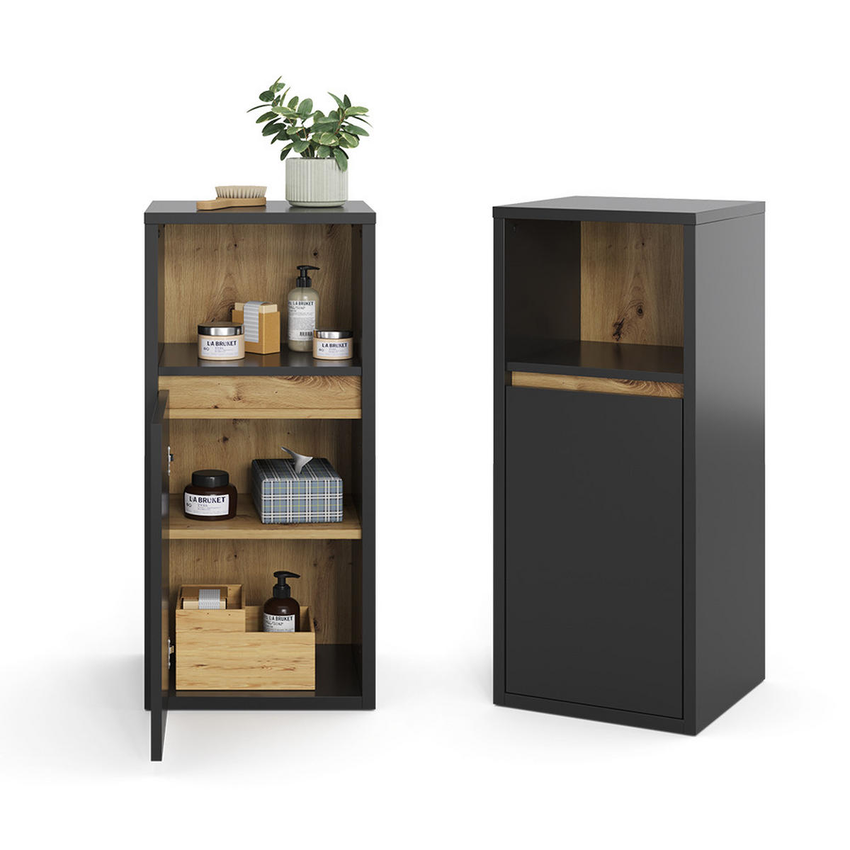 Anthrazit, Holzwerkstoff (33/80/38cm) - Vicco