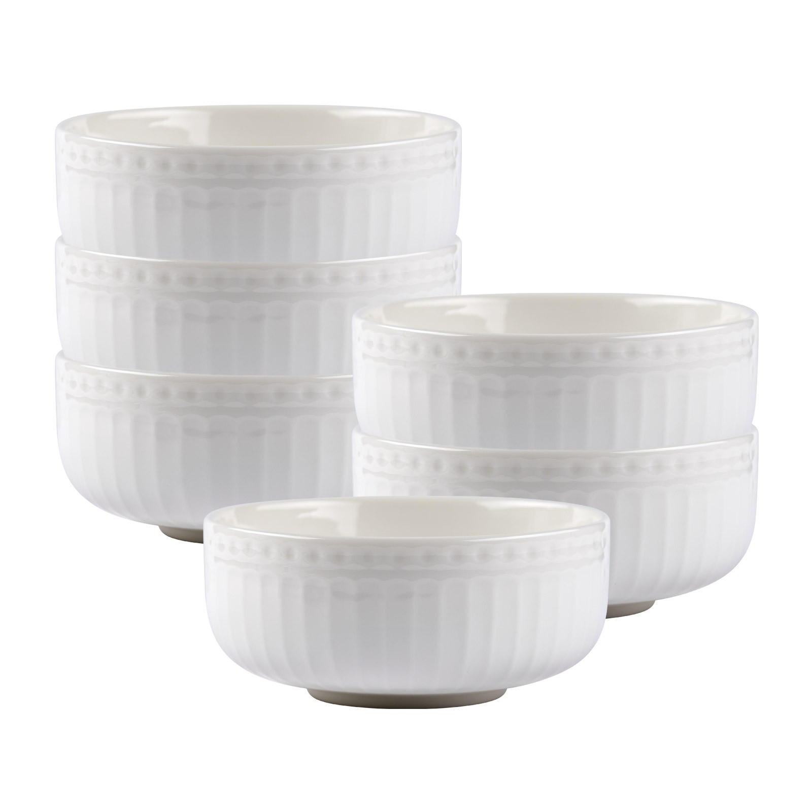 MÜSLISCHALEN Sofia weiß ø 14,5 cm 6er Set - Weiß, Keramik (14.5cm) - Ritzenhoff Breker