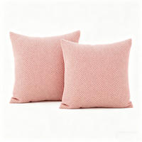 KISSENHÜLLE 45*45cm,2 Artikel - Pink, Textil (45/45cm) - OBOSOE