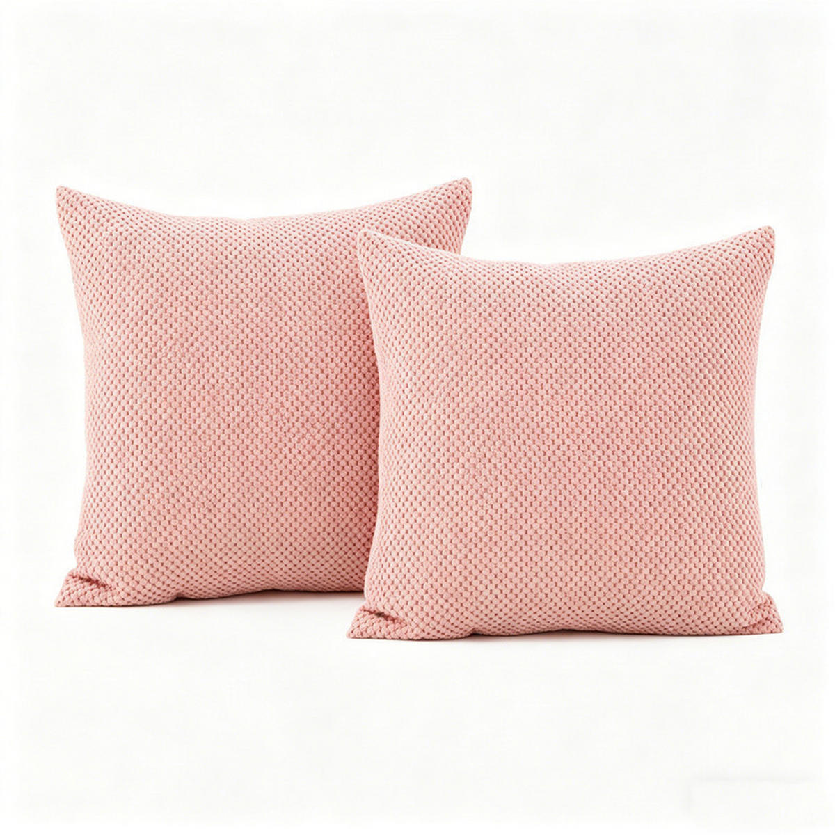 KISSENHÜLLE 45*45cm,2 Artikel - Pink, Textil (45/45cm) - OBOSOE