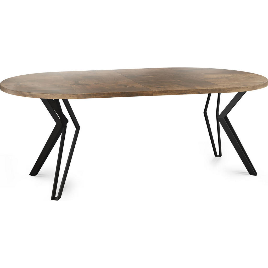 Thumbnail - WFL Group Esstisch, Alteiche, Holzwerkstoff, Rund,Rund, 100x76x100 cm, Esszimmer, Tische, Esstische