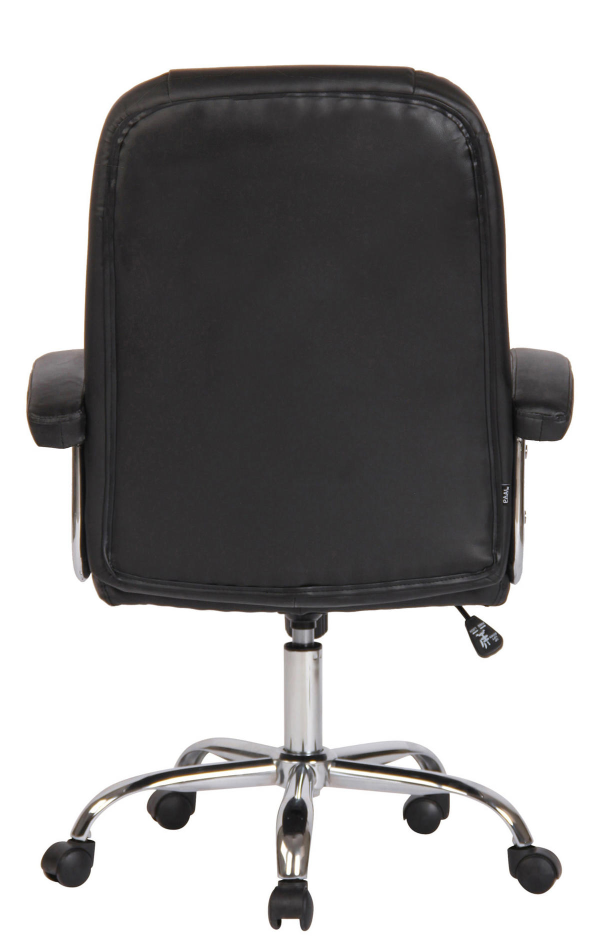 BÜROSTUHL Klyne schwarz - Chromfarben/Schwarz, Metall (66/116/70cm) - TPFLiving