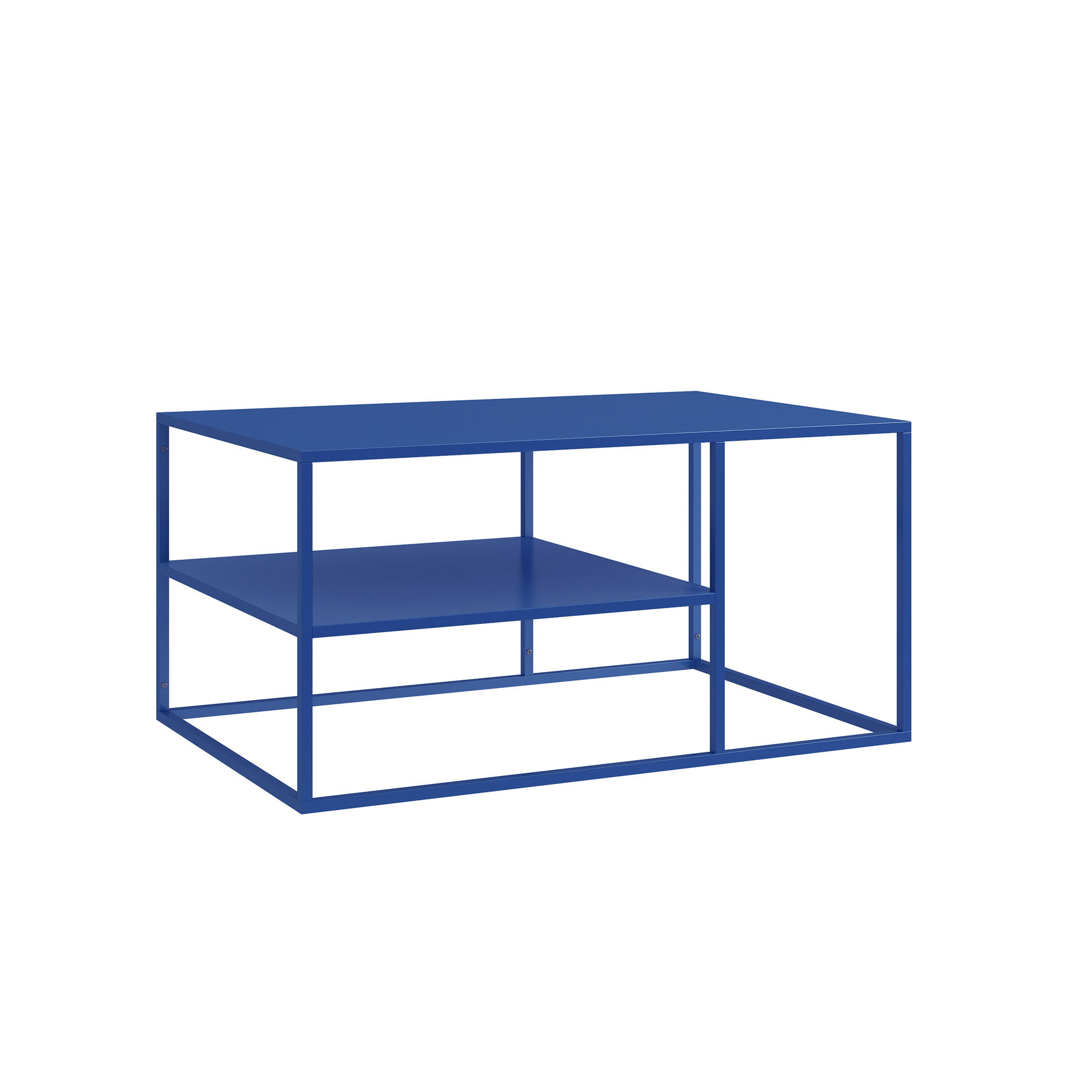 COUCHTISCH Solund 45/90/60 cm - Dunkelblau, Metall (60/90/45cm) - [en.casa]