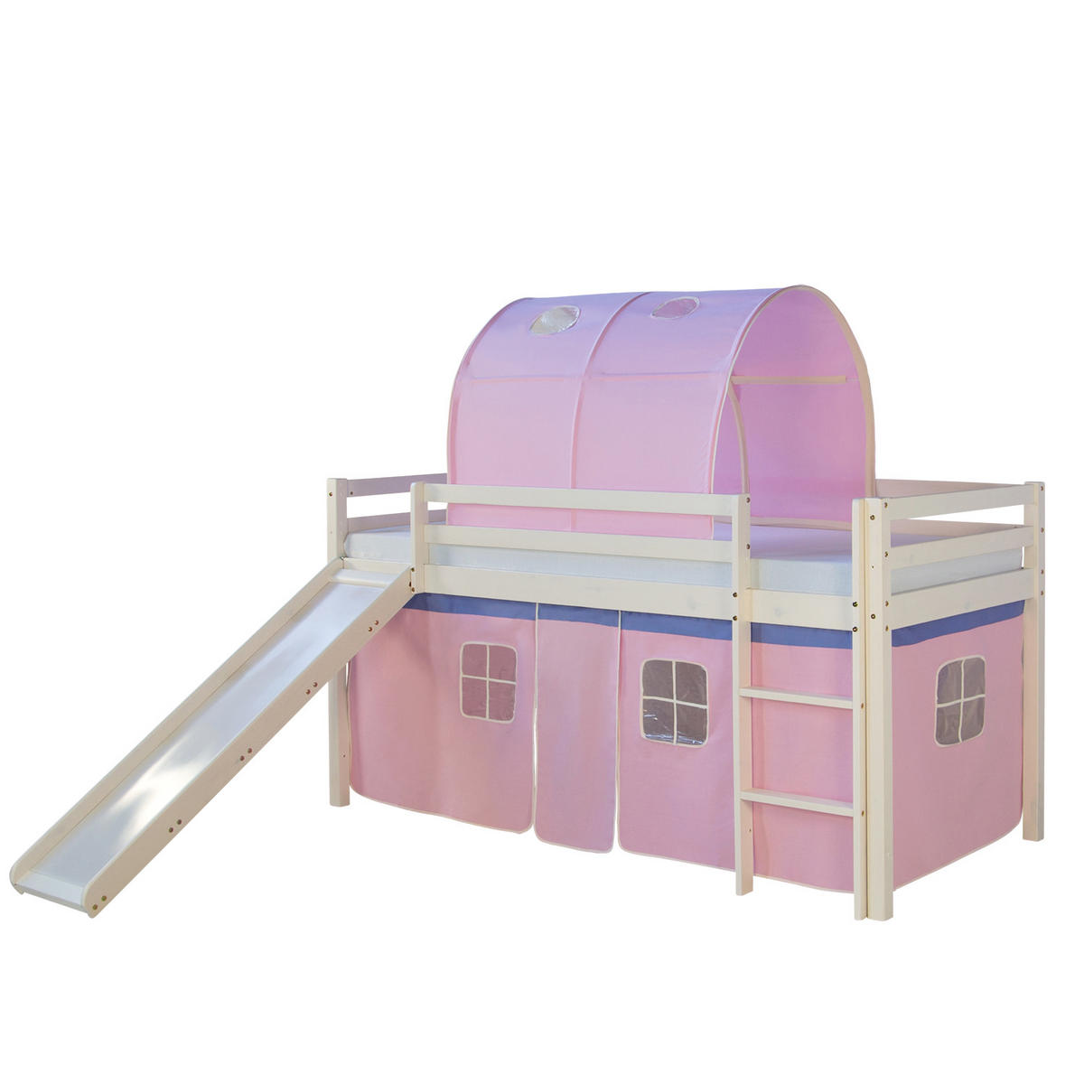 HOCHBETT Tunnel 90/200 cm Rosa - Weiß/Rosa, Holz (90/200cm) - Homestyle4u