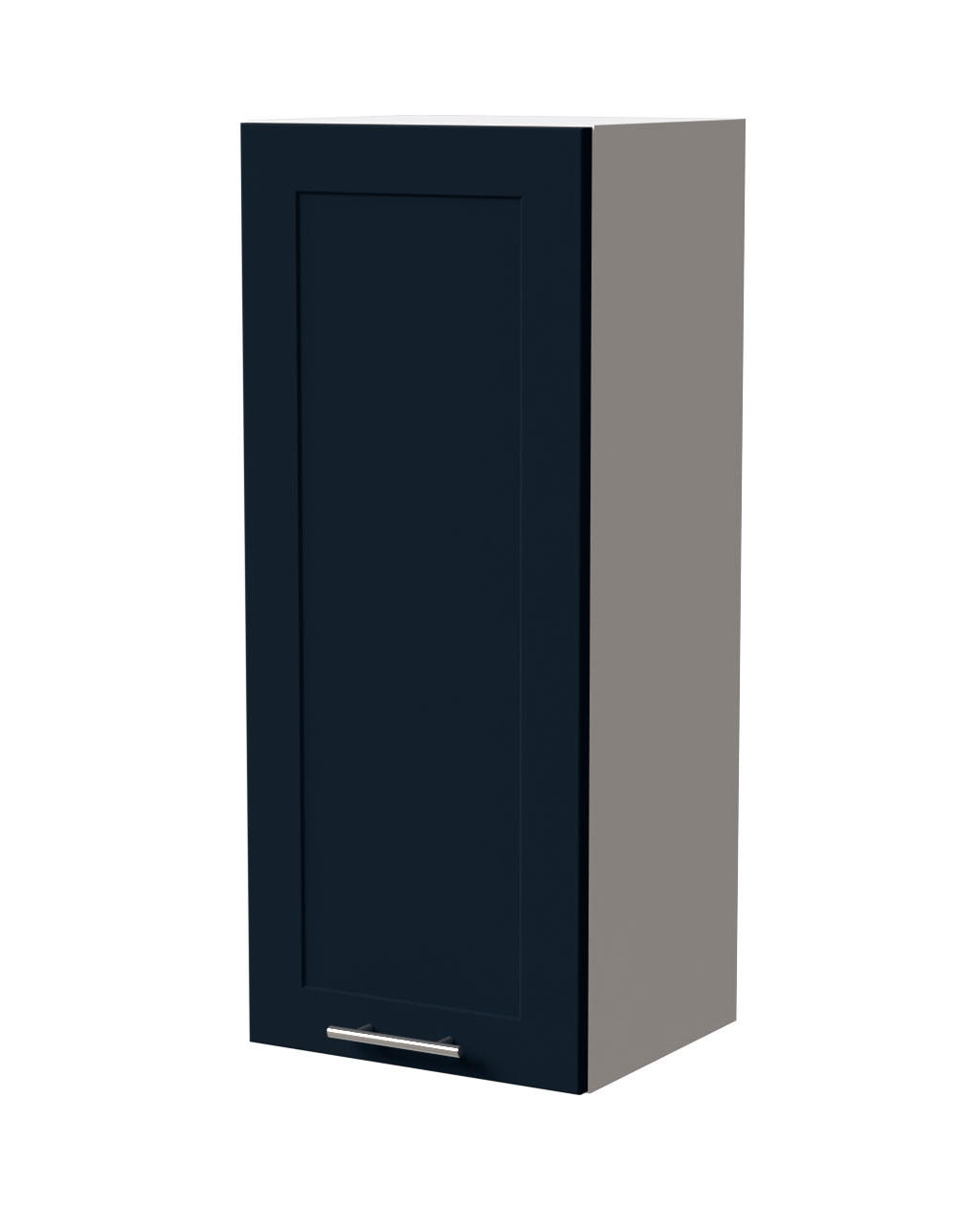 HÄNGESCHRANK Oslo W4/40 Weiß / Indigo Matt 40 / 32,5 / 96cm - Weiß/Dunkelblau, Holz/Holzwerkstoff (40/96/32.5cm) - Feldmann-Wohnen