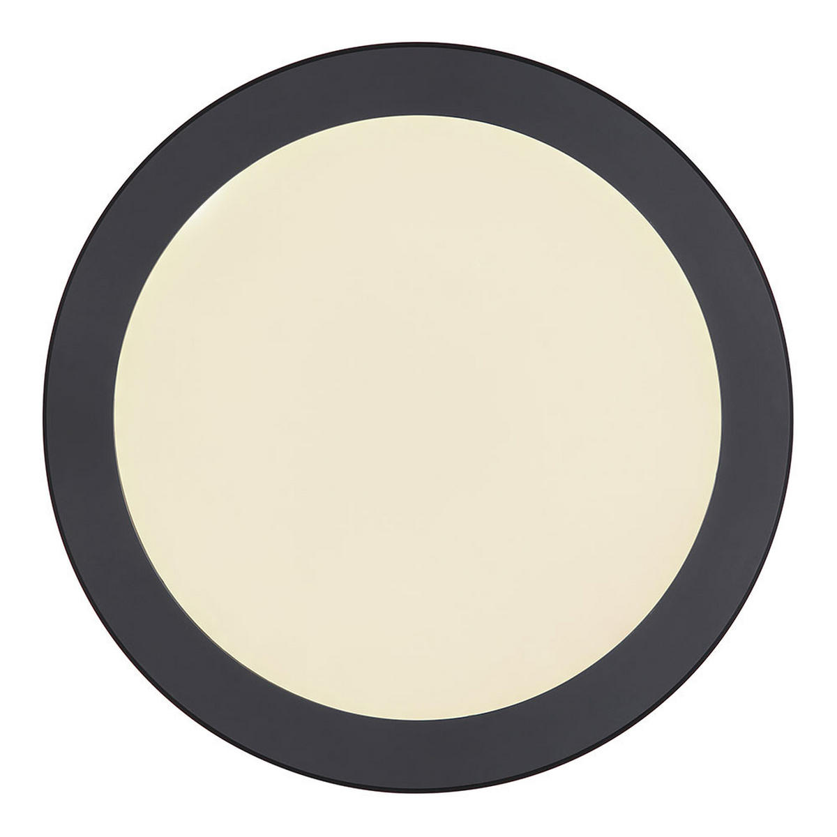 LED DECKENLEUCHTE Kunststoff Schwarz - Schwarz, Kunststoff (29.8/29.8/1.8cm) - Globo Lighting