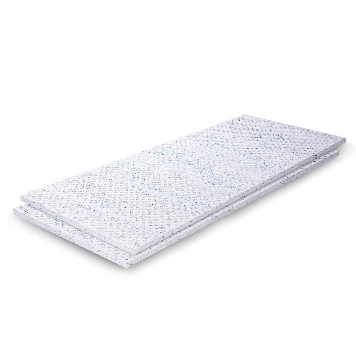 TOPPER Gel Latex 180x200 cm Höhe 8 cm – 7 Zonen, orthopädisch, atmungsaktiv - Weiß, Textil (180/200cm) - Letti Moderni