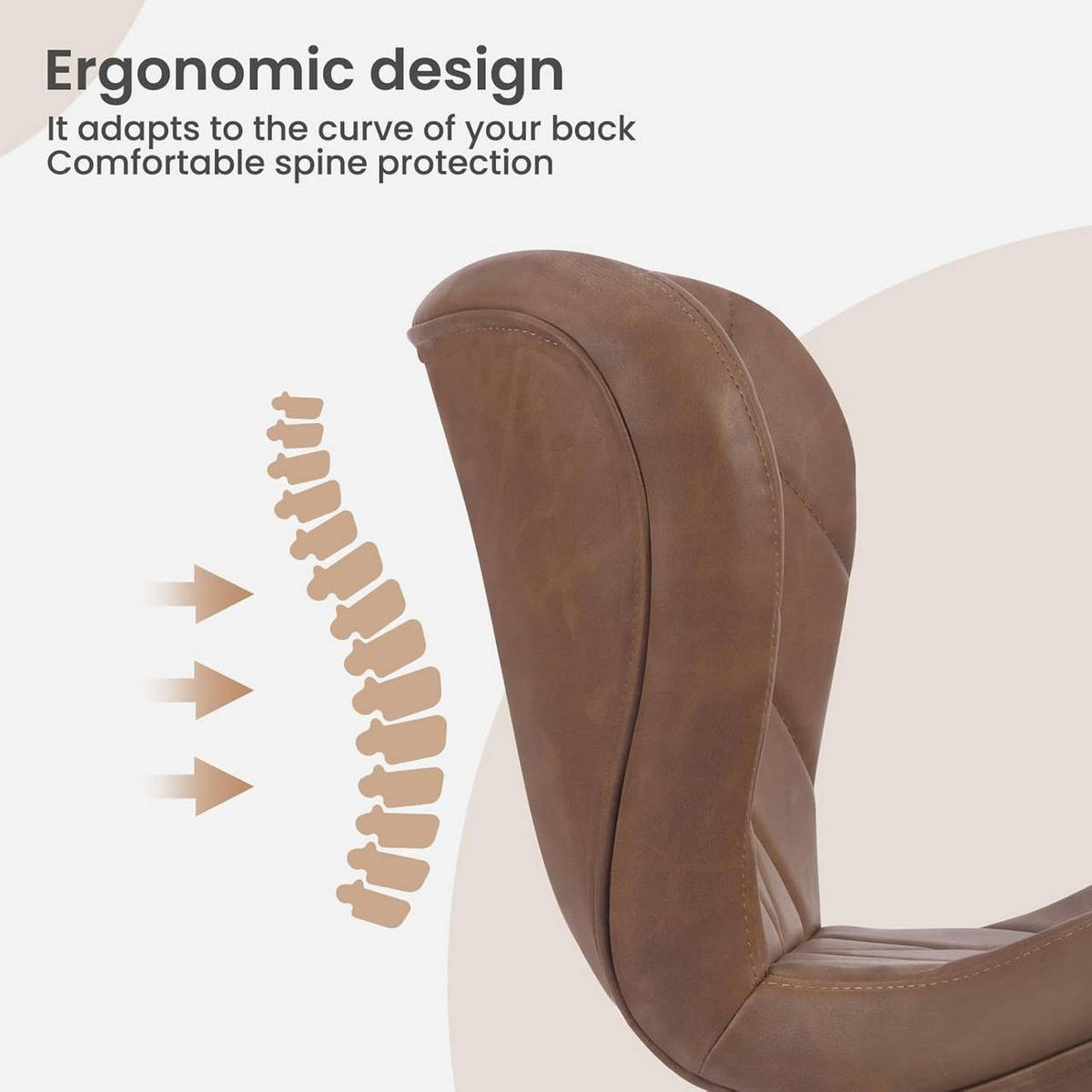 BARHOCKER 4er Set, Kunstleder, Metallgestell, Braun - Schwarz/Braun, Textil/Metall (47/89/54cm) - Woltu